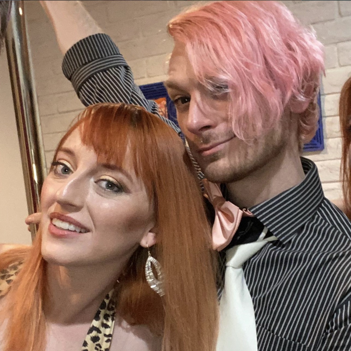 Christine and Jordan smiling together