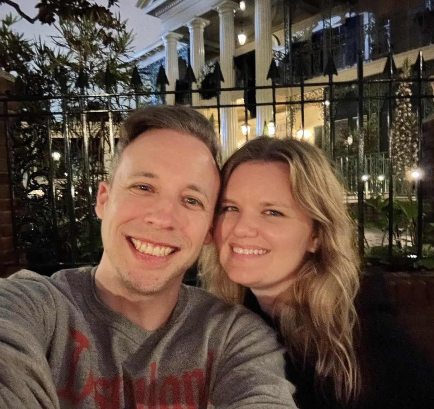 Johnny and Marie smiling together